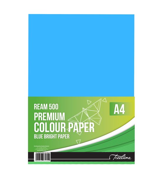 Treeline Colour Project Paper 80gsm - Ream of 500 Sheets - Deep Tint - Blue