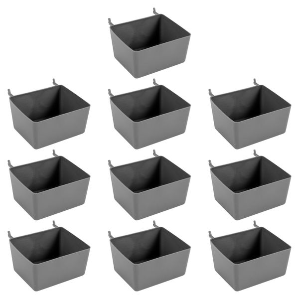 10Pcs Pegboard Box, Pegboard Bin Kit, Pegboard Basket Storage Organizer, Pe