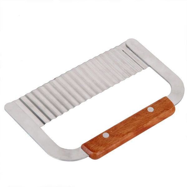 Kitchen Stainless Steel Wavy Crinkle Design Cutter