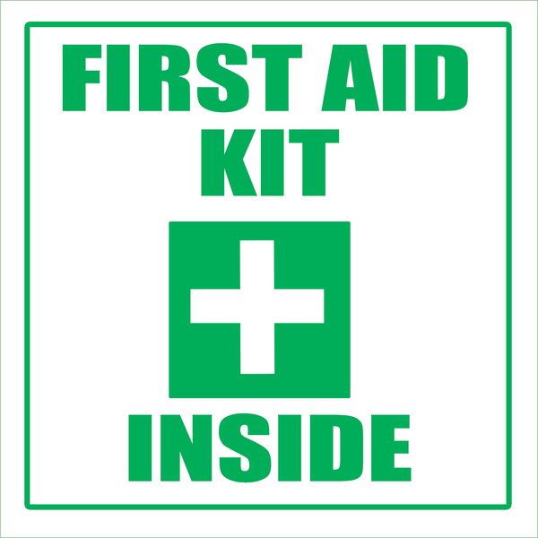 First Aid Kit Inside 19x19cm - 2 Pack
