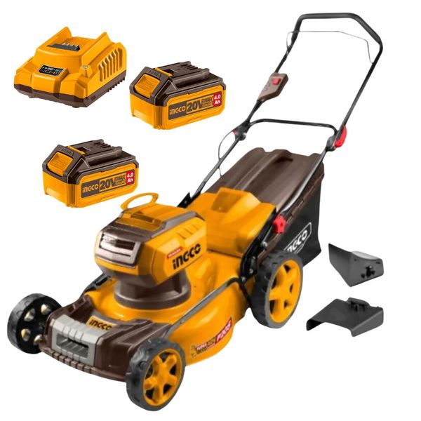 Ingco - Cordless Lawn Mower - 40V with 2 x 4.0Ah Battery and Charger