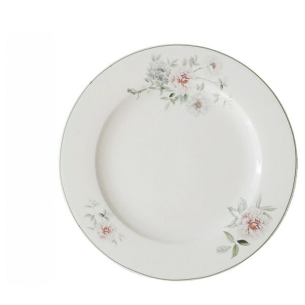 I-27 GREEN FLOWER DINNER PLATE (25cm × 2cm) 4PCS