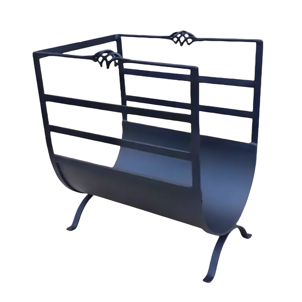 Bowl Fireplace Log Rack - Black