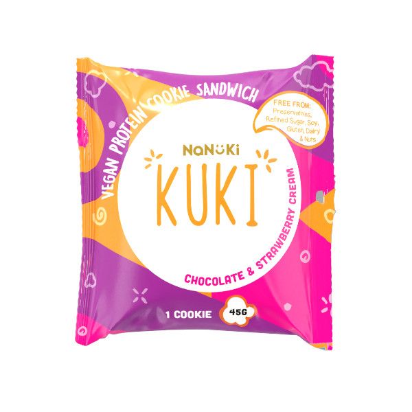 Nanuki Kuki Chocolate and Strawberry 45g x 18 units
