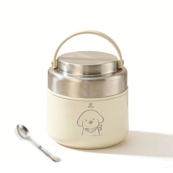 Sydney Portable 304 Stainless Steel Lunch Box Insulated Food Jar with Spoon