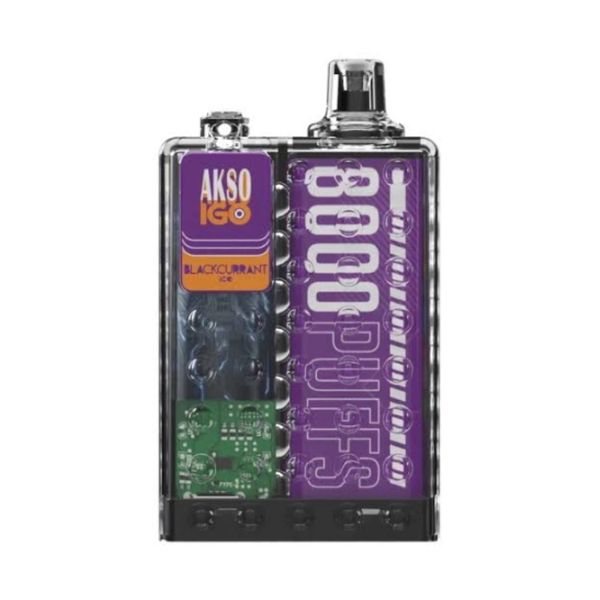 Akso IGO 8000 Puffs Disposable Vape - Blackcurrant Ice