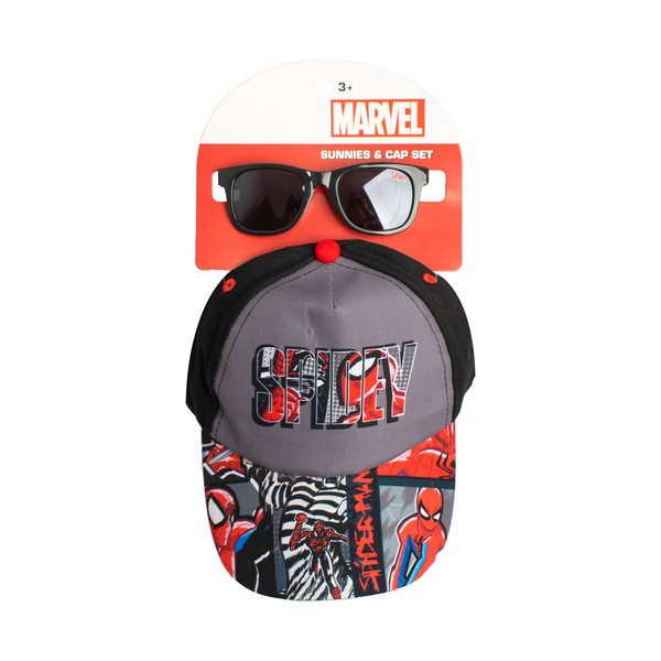Spider-Man By MARVEL Official Licensed - Kids Peak Cap and Sunnies