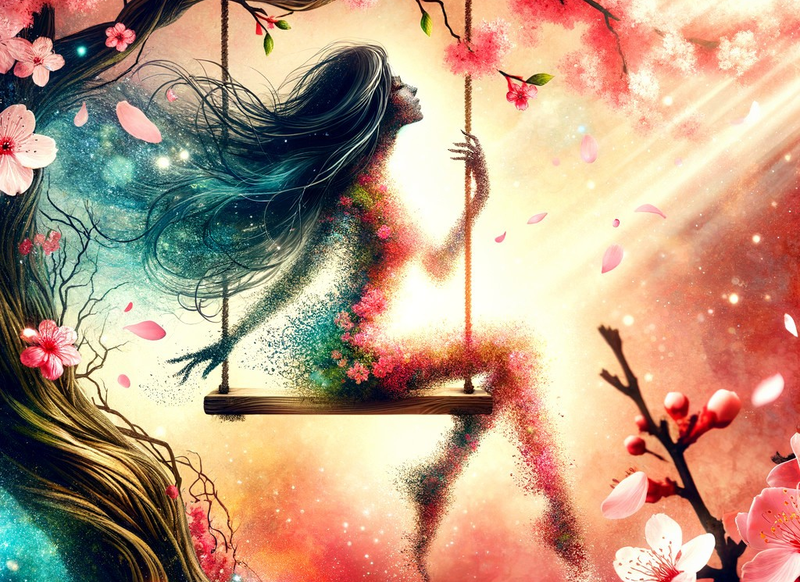 Canvas Wall Art Home Decor - Spring Swing