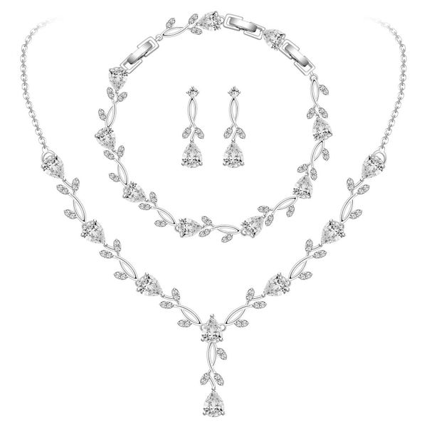 Bridal Diamond Wedding Jewelry Set