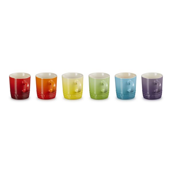 Le Creuset Rainbow Espresso Mugs Gift Set