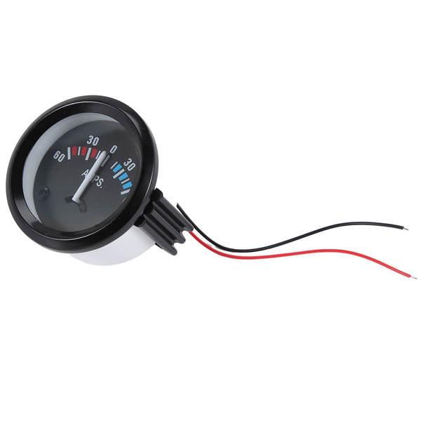 2 inch 52mm 12V Car LED Pointer Auto Boat AMP Meter Gauge 60-0-60 AMP Black
