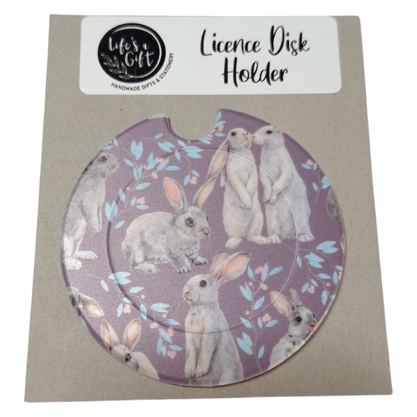 Bunnies Licence Disk Holder image