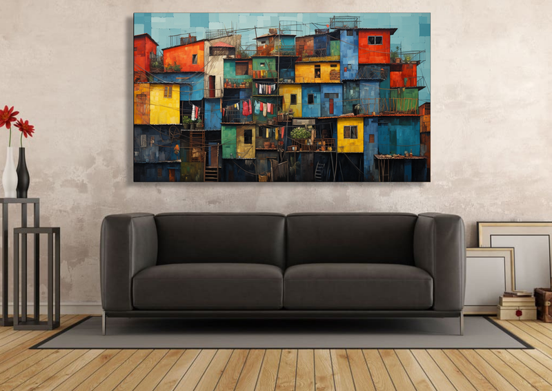 Canvas Wall Art - Layers of Living Abstract - IM1033