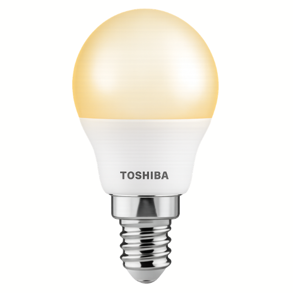TOSHIBA E14 G45 Golfball LED Light Bulb 3W Cool White 4000K