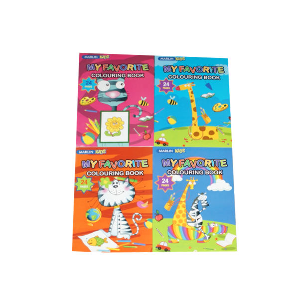 My Favourite Colouring Books (24 Pages Each) - Pack Of 4