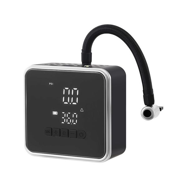 Portable Wireless Tire Inflator Pump with Auto-Stop &amp; Digital Display