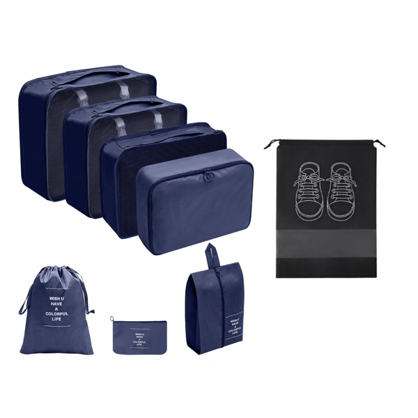 8 Piece Ultimate Travel Organiser Set
