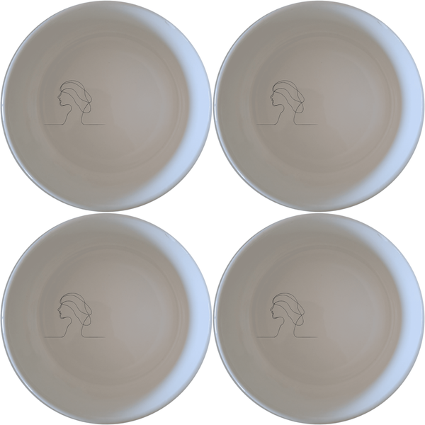 Abstract Human Soul Bowl Set of 4 - Range 1