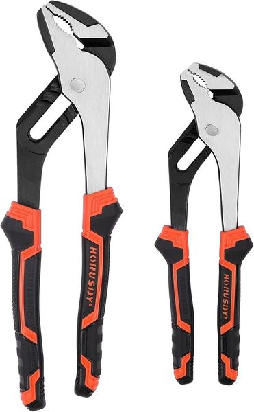8 &amp; 10 Inch Adjustable Groove Joint Pliers Set Heavy Duty Hand Tools