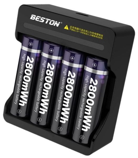 Rechargeable AA Li-ion 1.5Volt batteries &amp; USB Charger (Not for Speedlight)
