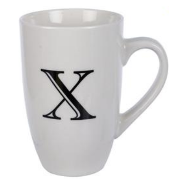 SD Homeware - Letter X Mug (2 x 400ml)