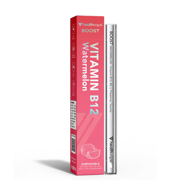 BOOST - B12 - Watermelon - HealthVape Disposable - 0% Nicotine