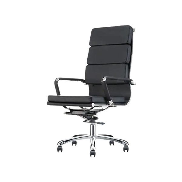 High Back Swivel And Tilt Cushion Padded Leather Office Chair 819A