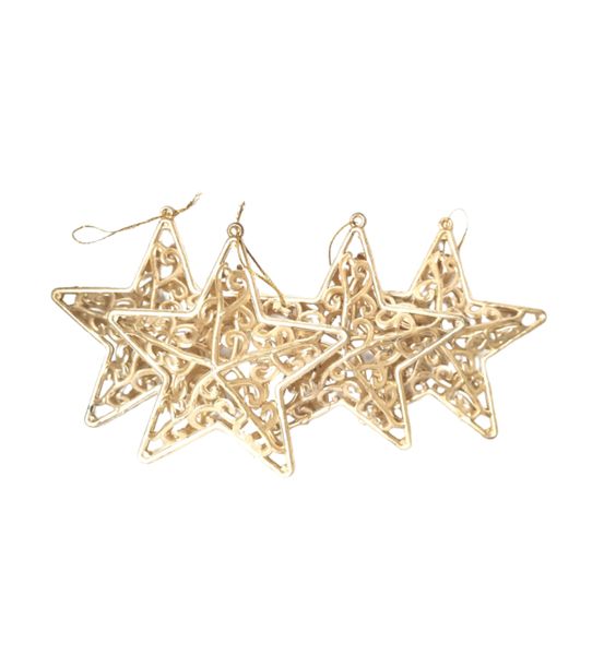 Golden Christmas Stars