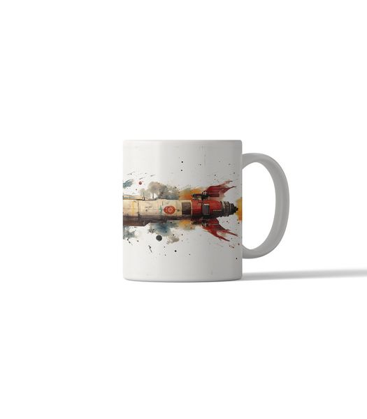 Retro Rocket DSG 2 Printed Coffee Mug