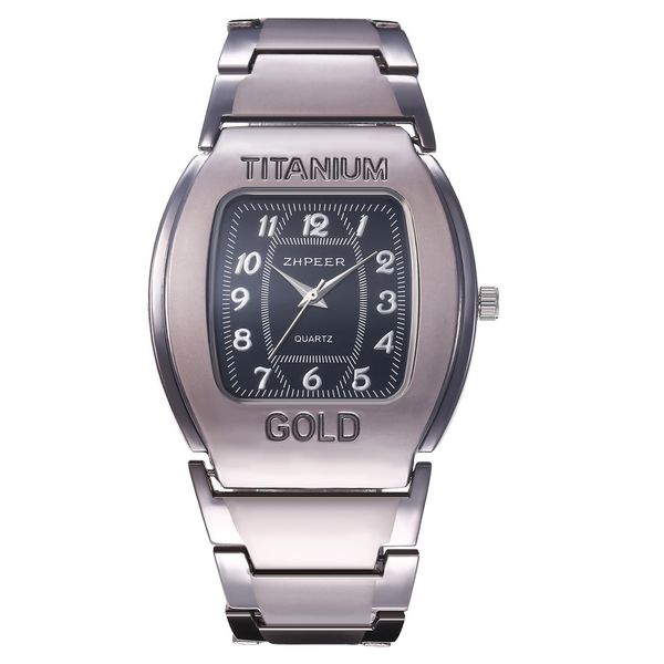 Men's Titanium Alloy Business Casual Watch - Stainless Steel Band Quartz