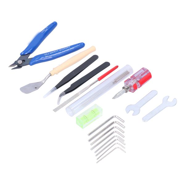 Nozzle Cleaning Kit for 3D Printer with Tweezers and Extruder Wrench