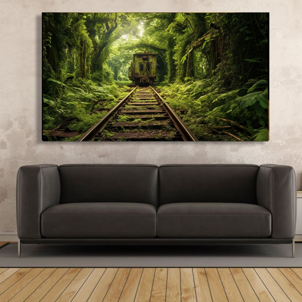 Canvas Wall Art - Train to NoWhere Abstract - IM0105