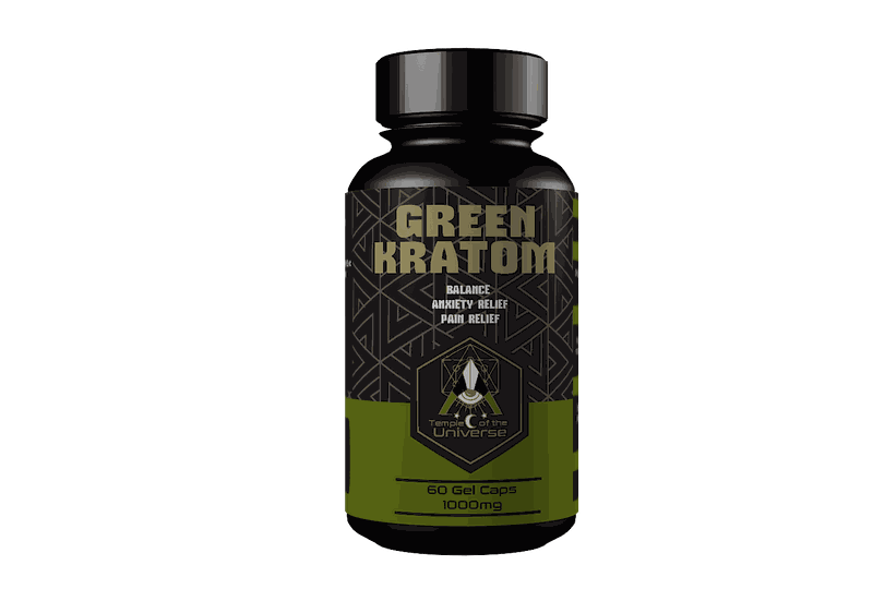 Temple Of The Universe - Green Kratom Capsules (60) 600mg