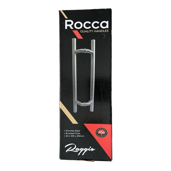 Rocca Raggio Door Pull - Brushed Stainless Steel (32 x 300 x 450mm)