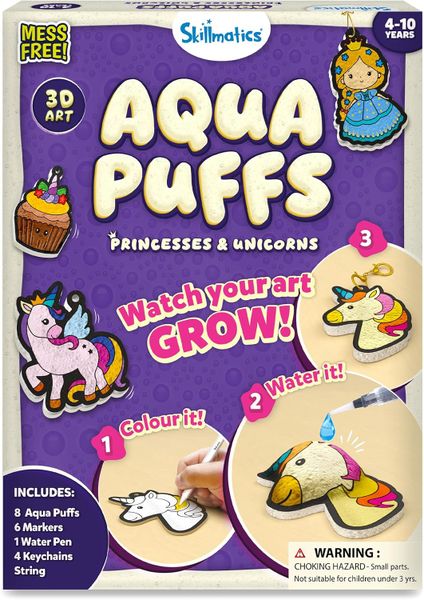 Skillmatics - Aqua Puffs Unicorns and Princesses