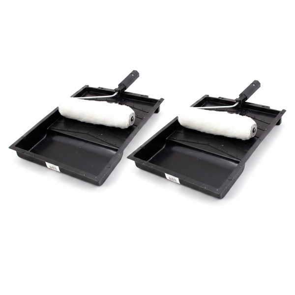 Supreme Paint Roller Set with 230mm Roller and Tray for Smooth - 2 Pack