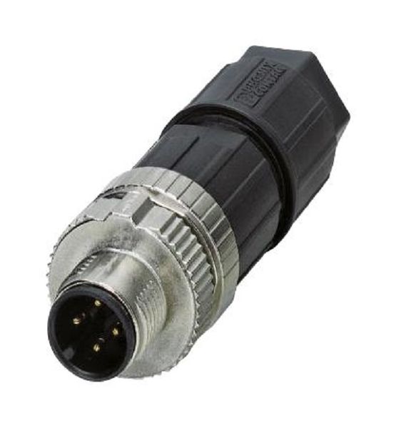 Phoenix Contact (1424657) Sensor Connector, M12 Push-In, M12, Male