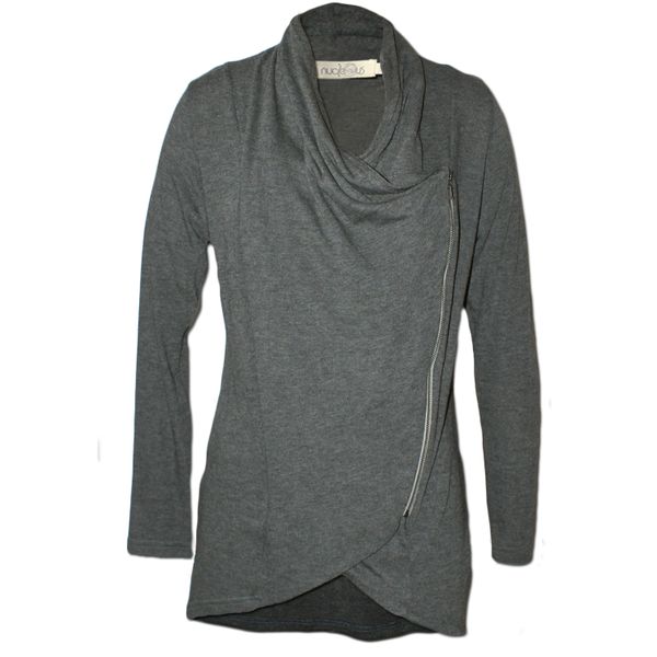 Nucleus Waiting Room Cardigan in Charcoal Melange