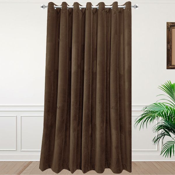 Matoc Designs Curtain - Velvet Dark Red - Lined - Eyelet