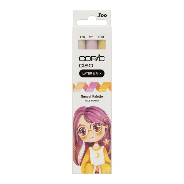 Copic Ciao Layer &amp; Mix Sunset Palette 3pc Set
