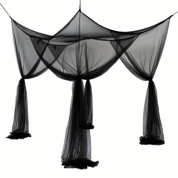 Mosquito Net Floor To Ceiling Bed Curtain Double Opening Mosquito Proof