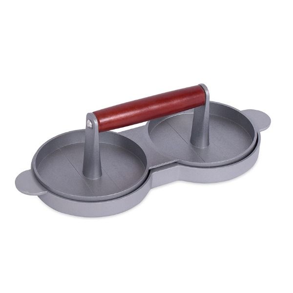 Non Stick Molds-Double Hamburger Press - Stuffed Burger Patty Press