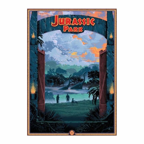 Jurassic Park Movie Entrance Poster - A1
