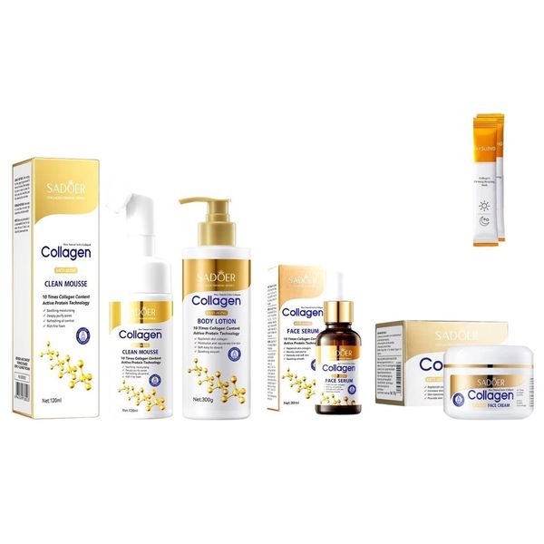 Sadoer Collagen Anti-Aging Clean mousse, lotion, Serum, Cream &amp; night masks