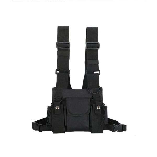 Outdoor vest-style multi-pocket functional tactical men's and women's bags
