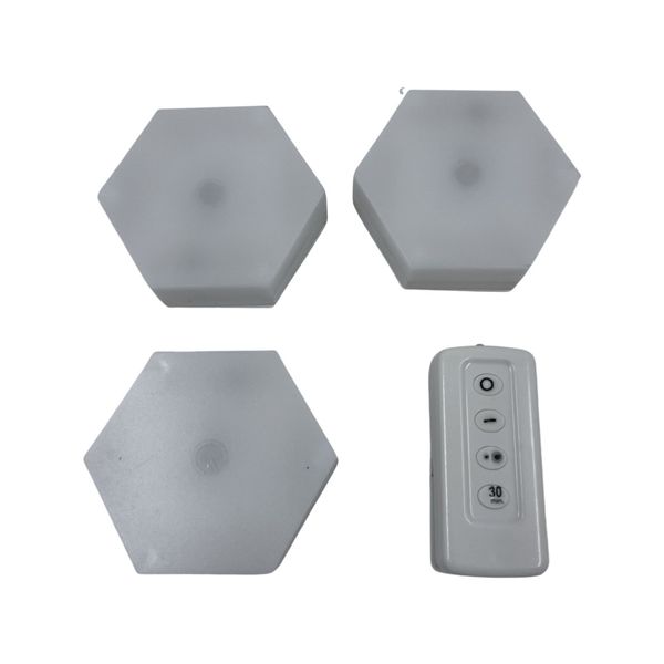 LED Light with Remote Control - Set of 3