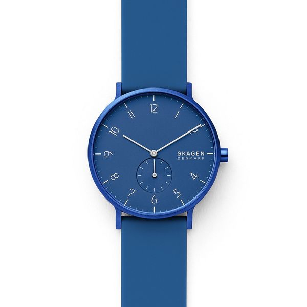 Skagen Aaren Blue Silicone Watch - SKW6508