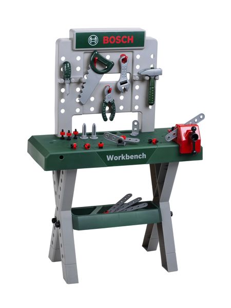 Klein Toys Bosch 39 Piece Workbench X-Leg (92cm Tall)