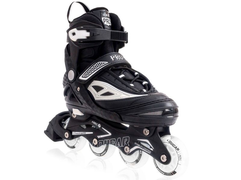 Pro Stars Inline Skates with Illuminating Front Wheels Green