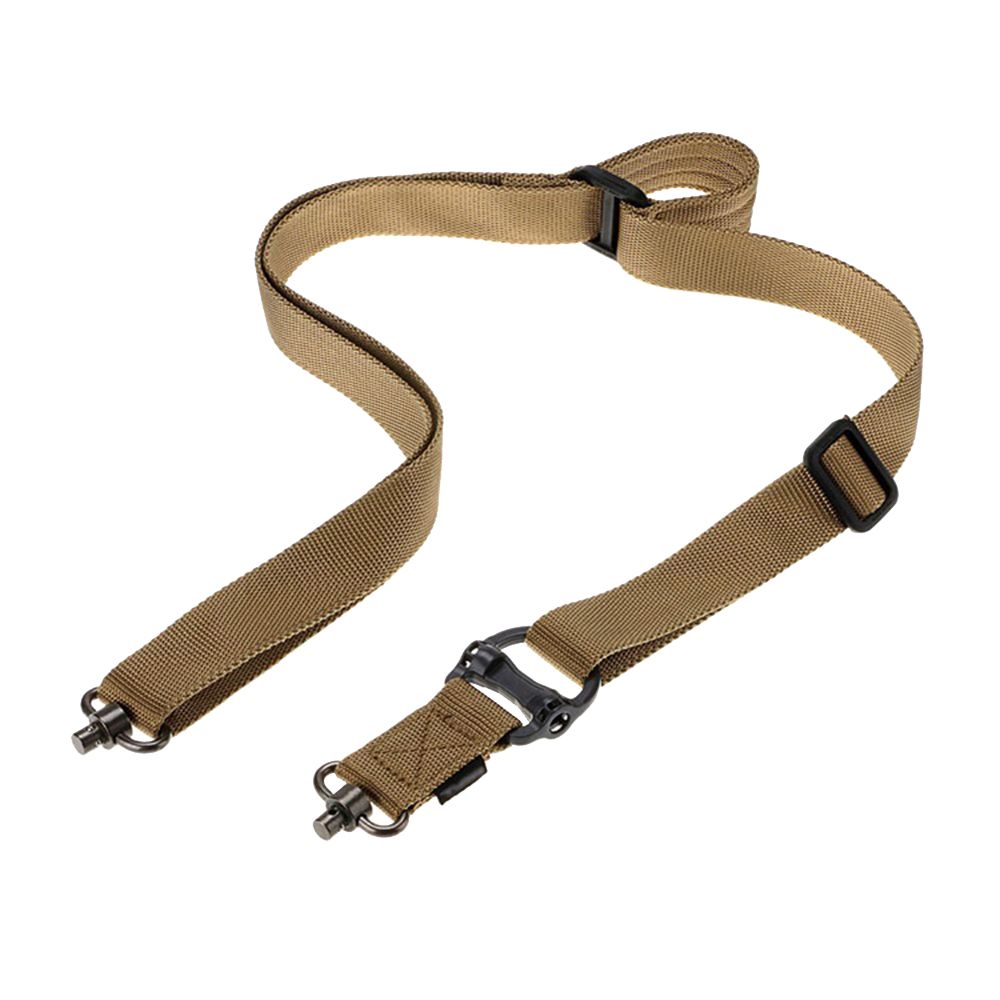 Tactical Adjustable Dual-Points Tactical Rifle Gun Sling Strap - Khaki ...